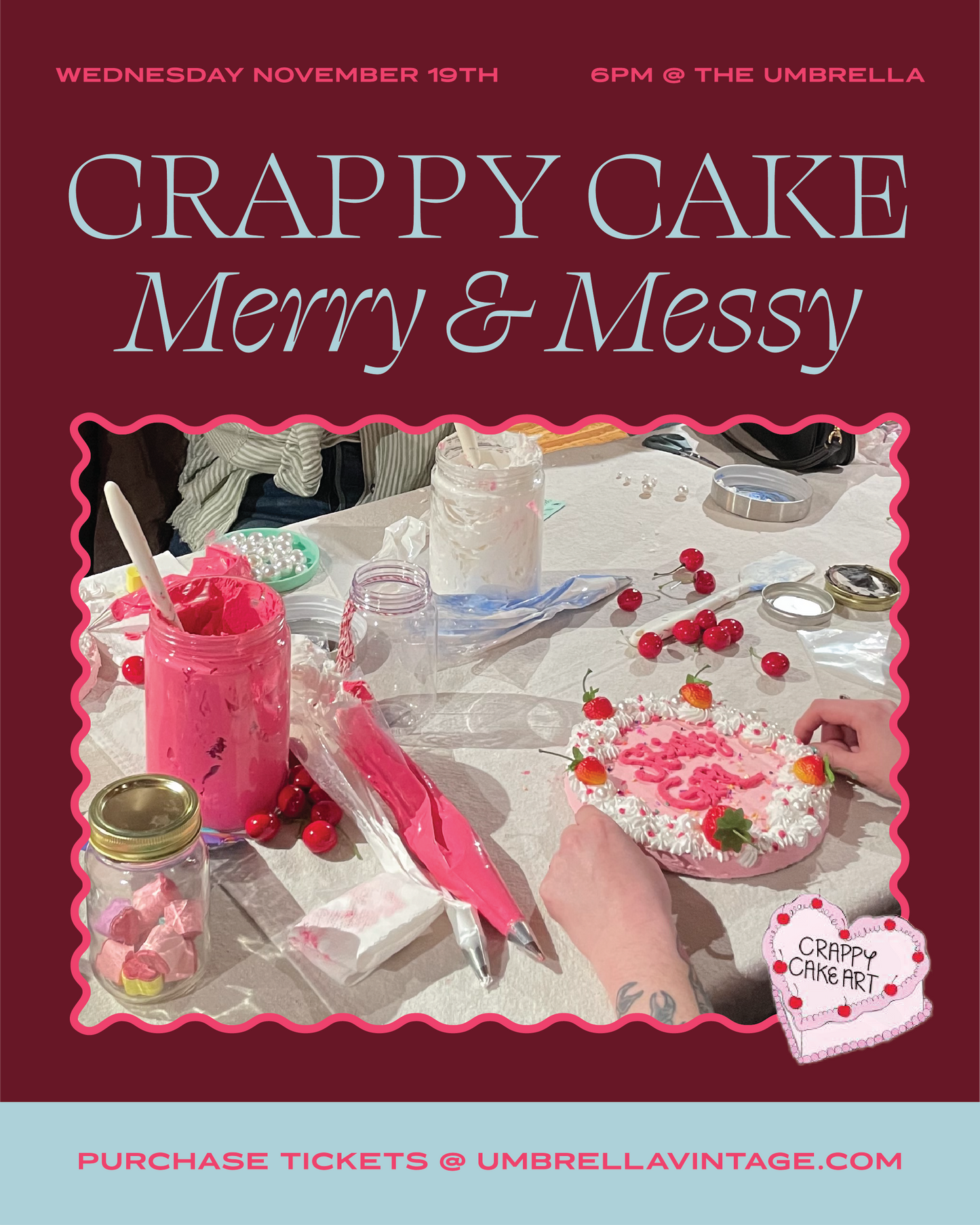 Merry & Messy Crappy Cake Workshop