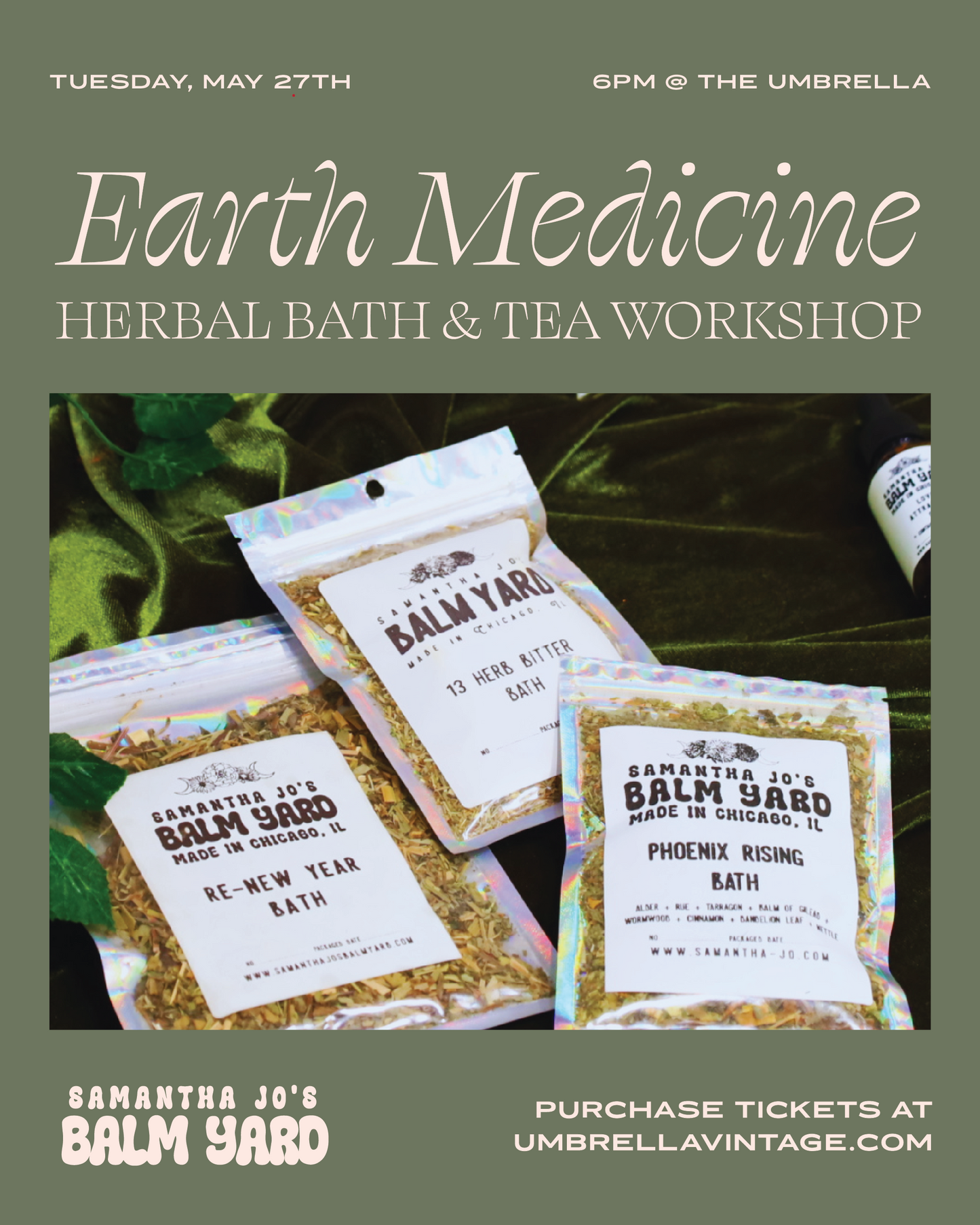 Earth Medicine Workshop with Samantha Jo's Balm Yard